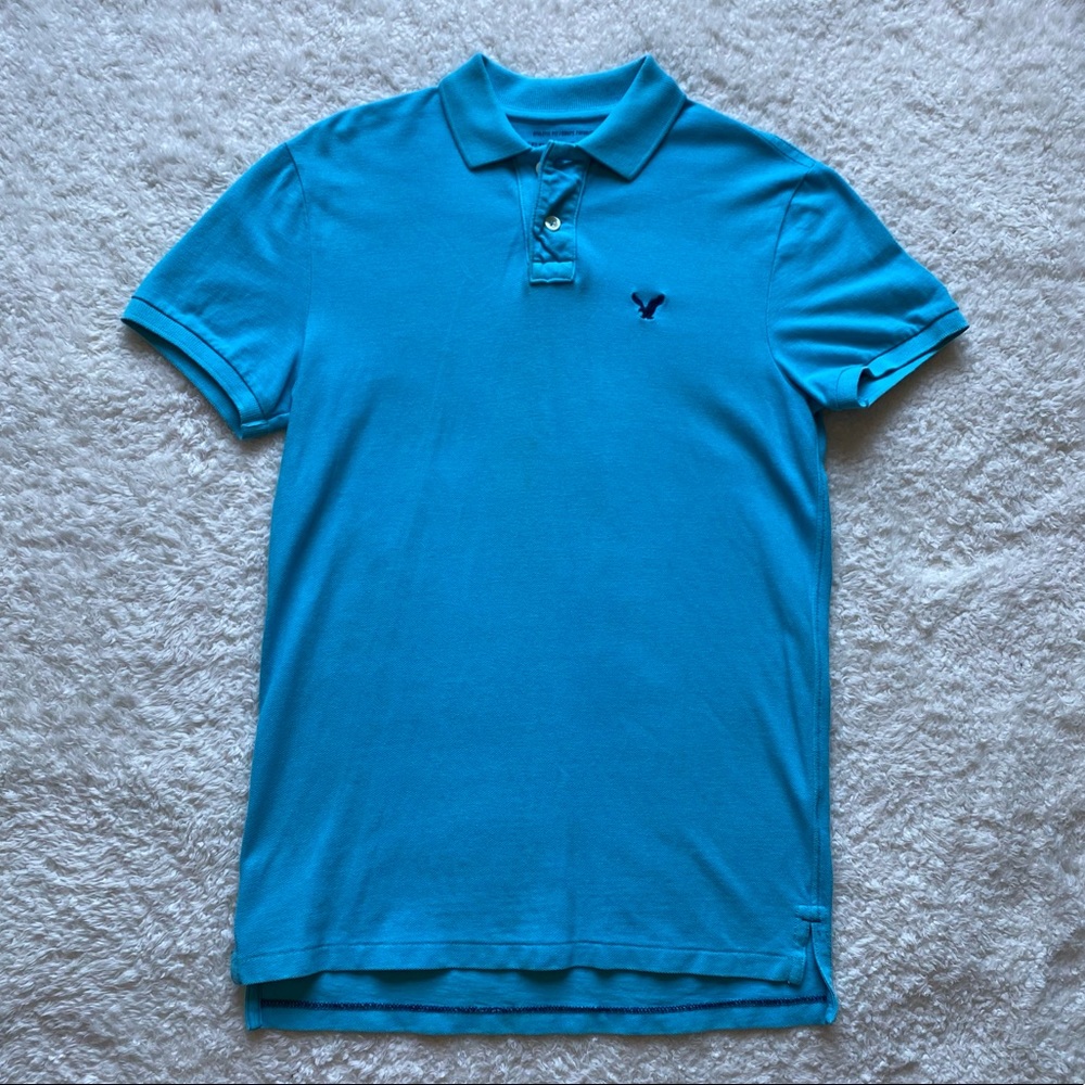 Blue AEO Polo